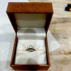 Moissanite Engagement and Wedding bands
